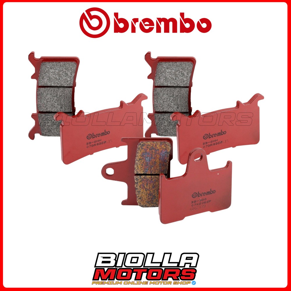 Pastiglie Freno Anteriori Brembo P 85 146X - Set Da 4 Con Indicatore Usura - 4