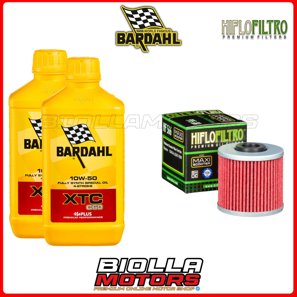 Kit Mantenimiento KYMCO PEOPLE 300 GT: Aceite Bardahl 10W40, Filtros Aire/aceite, Bujía NGK