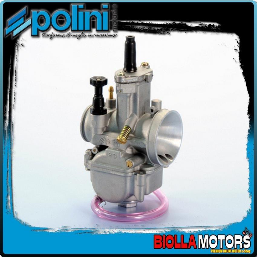 201.0169 CARBURATEUR POLINI 30 PIAGGIO QUARTZ VALVOLA PIATTA - Photo 1/5