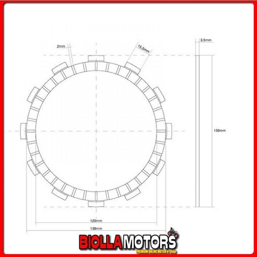 741382 FRIZIONE DISCO SINGOLO GUARNITO FCC SUZUKI VX 800CC 1990/1993 ...