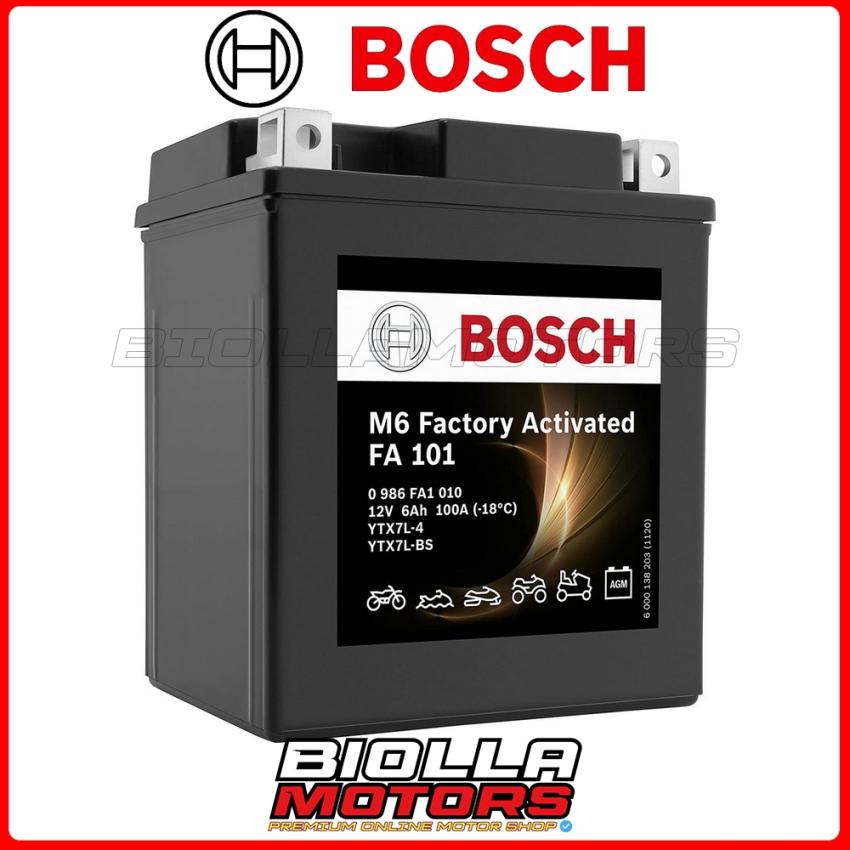 YTX7L-BS BATTERIA BOSCH GEL SUZUKI SIXteen UX 150 150 2008 2014 YTX7L ...